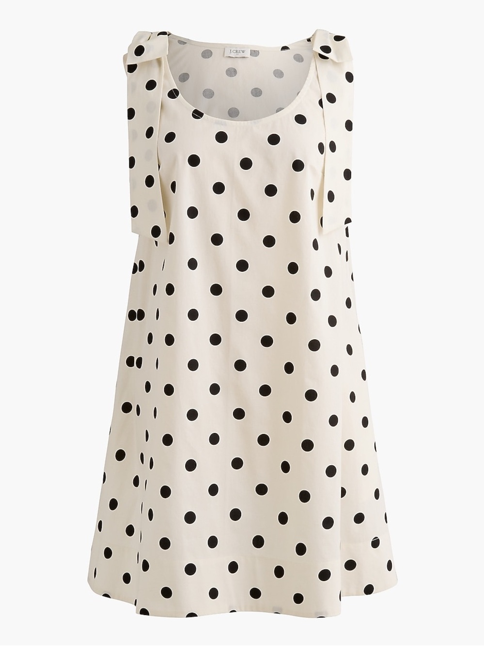 Jcrew • Tie Shoulder Polka Dot Dress